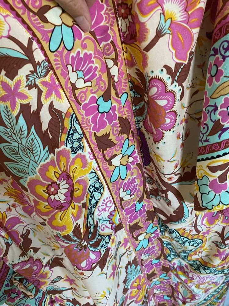 Kimono boho narzutka kaftan szlafroczek warsztaty rozwój