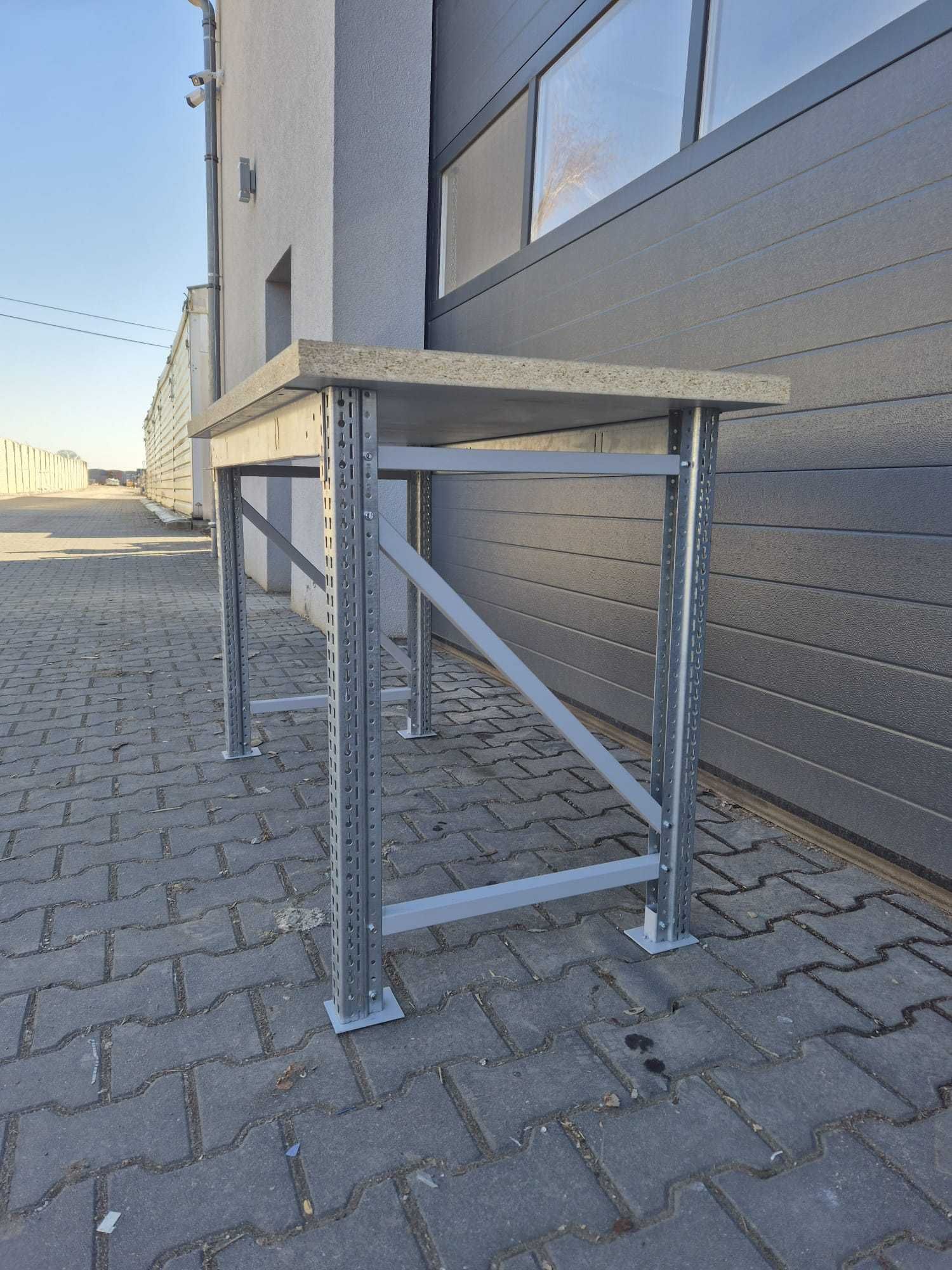 Stół warsztatowy roboczy garażu metalowy regał sklepowy BITO