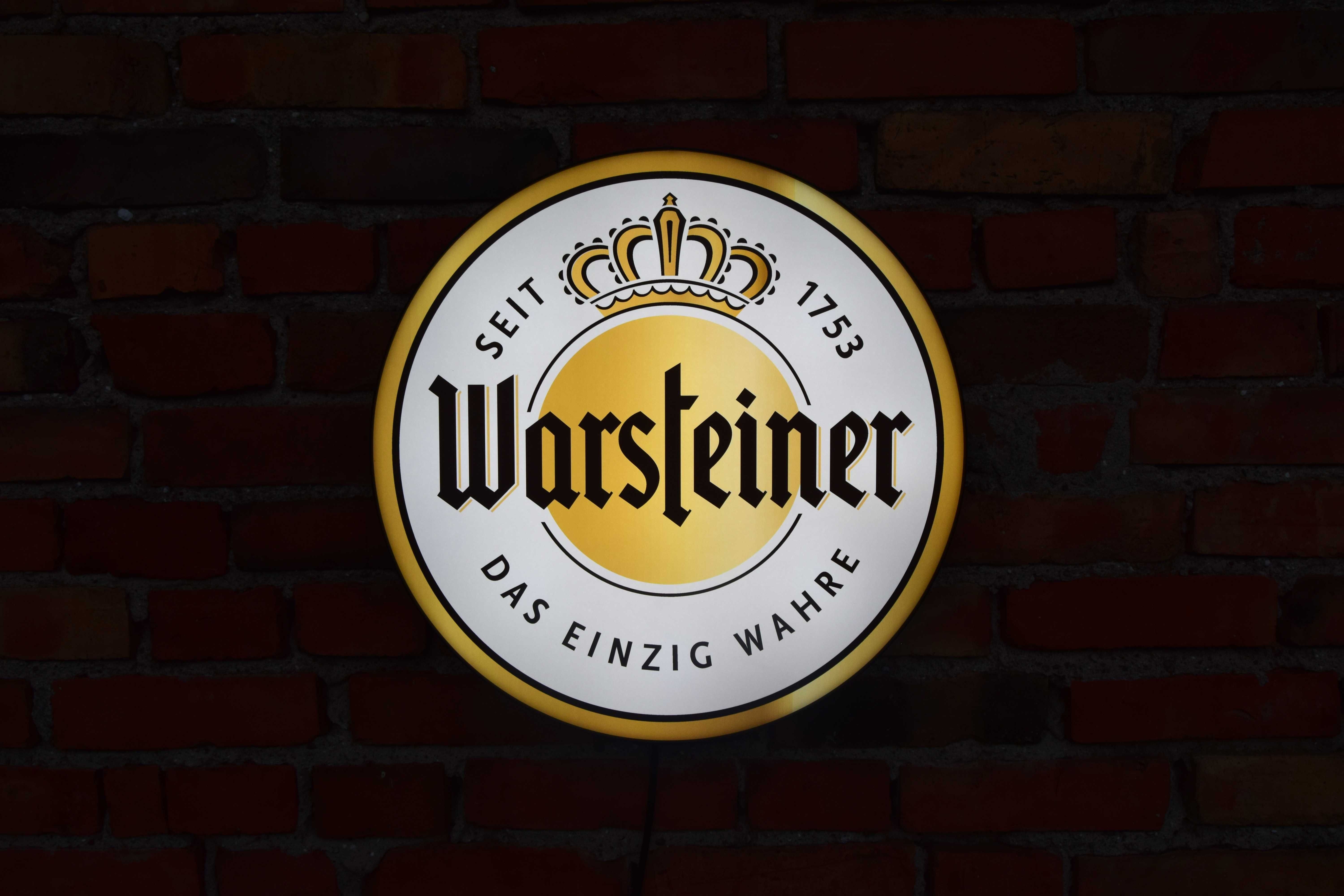 LED Neon WARSTEINER, Logo 3D do Baru, Szyld, Reklama, Baner, Ledon