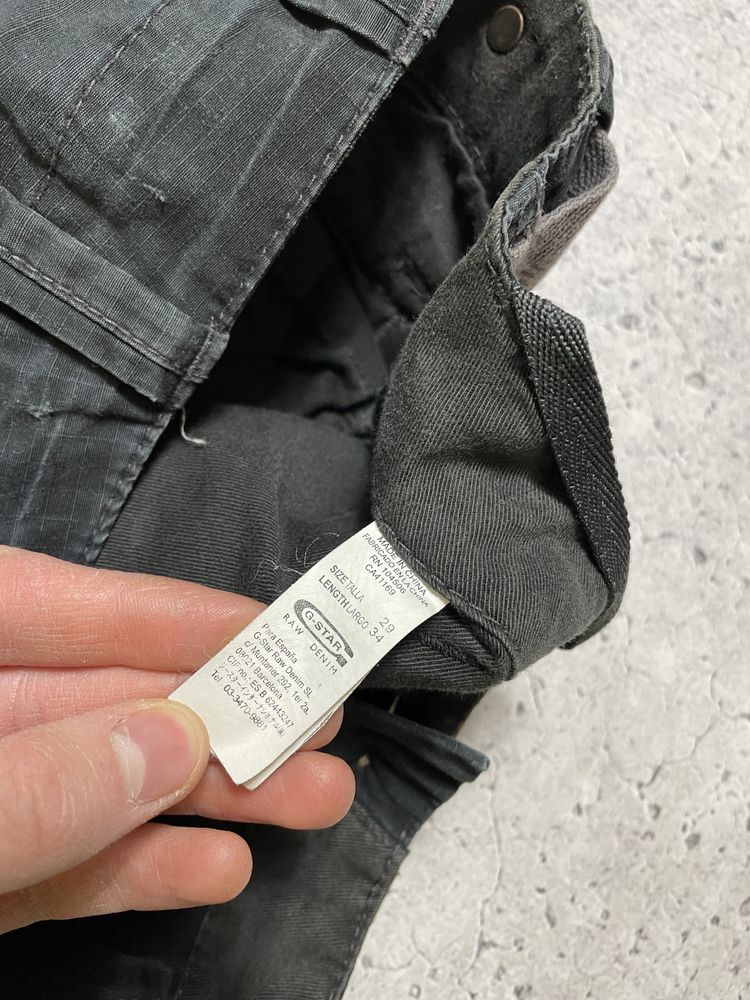 Мужские Карго Штаны G Star Raw 29x32 Оригинал Идеал На Утяжках S-M
