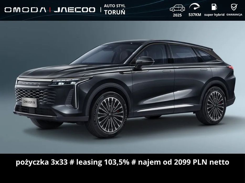 Omoda 9 OMODA 9 Super Hybrid AWD 537 KM 4,9s 2025r "WSZYSTKO W STANDARDZIE"