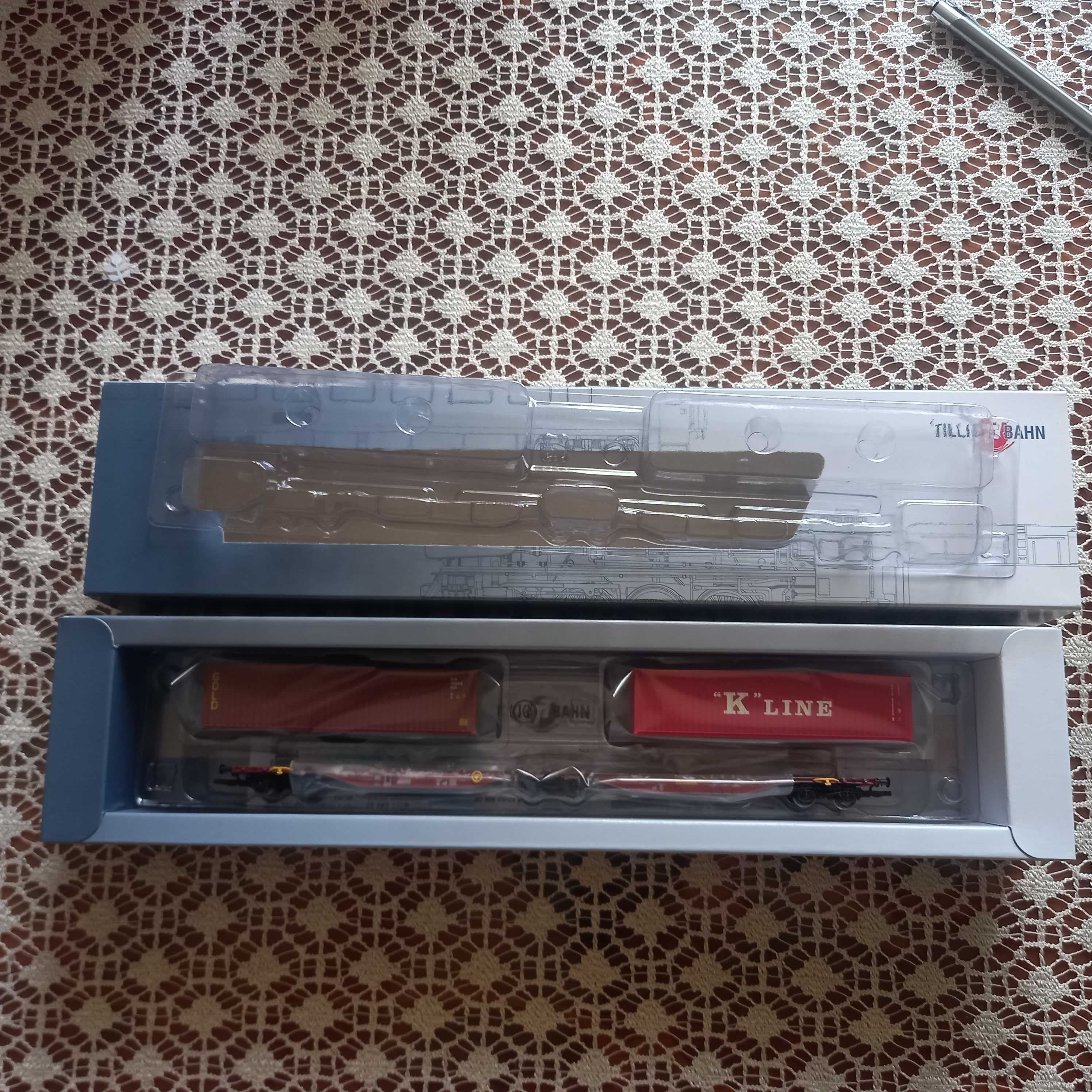 Wagon platforma typ Sggmrss, Touax, Tillig 18070 TT