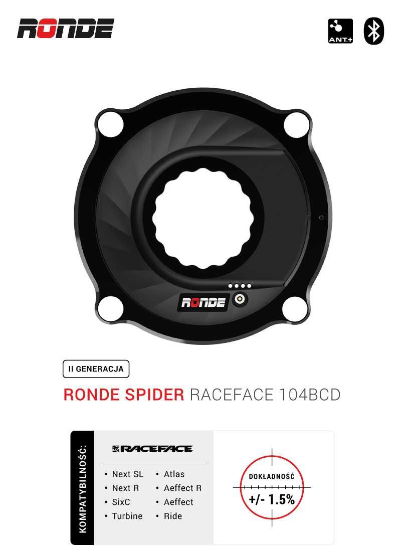 pomiar mocy II generacji  RONDE Race Face Next Atlas Aeffect