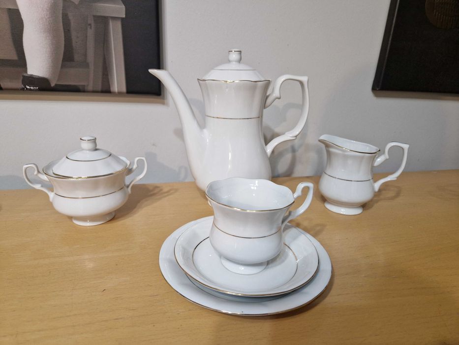 Porcelana Chodzież zestaw kawowy 6 osobowy