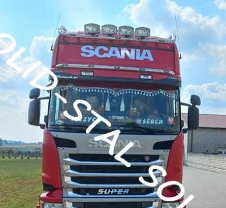 Orurowanie NAD BLENDE ze stali nierdzewnej Scania R Topline wysoka kab