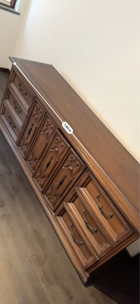 Conjunto moveis de quarto madeira