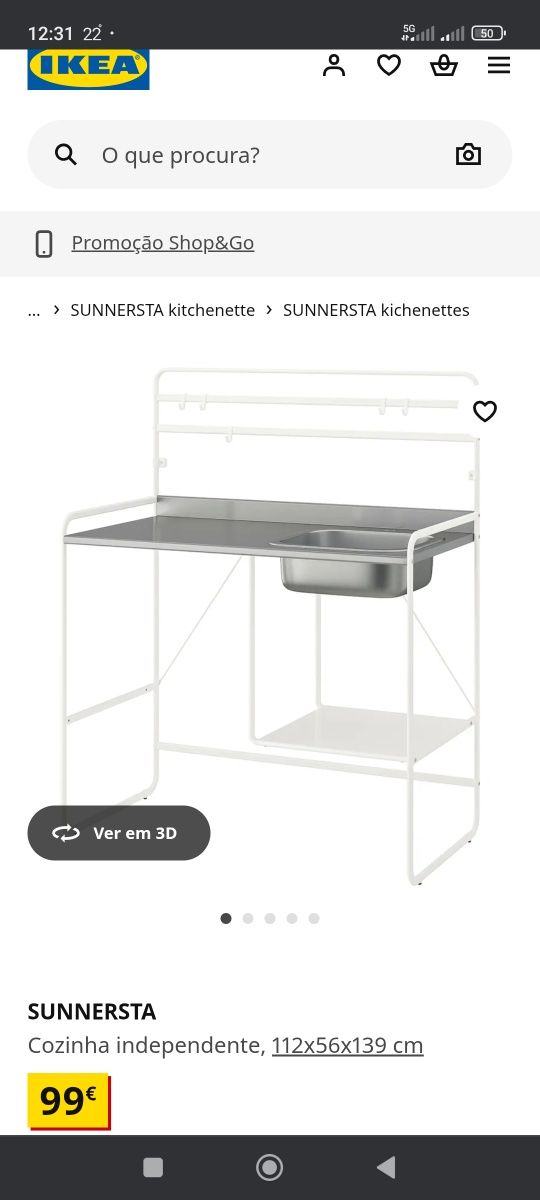 Cozinha completa Sunnestra Ikea