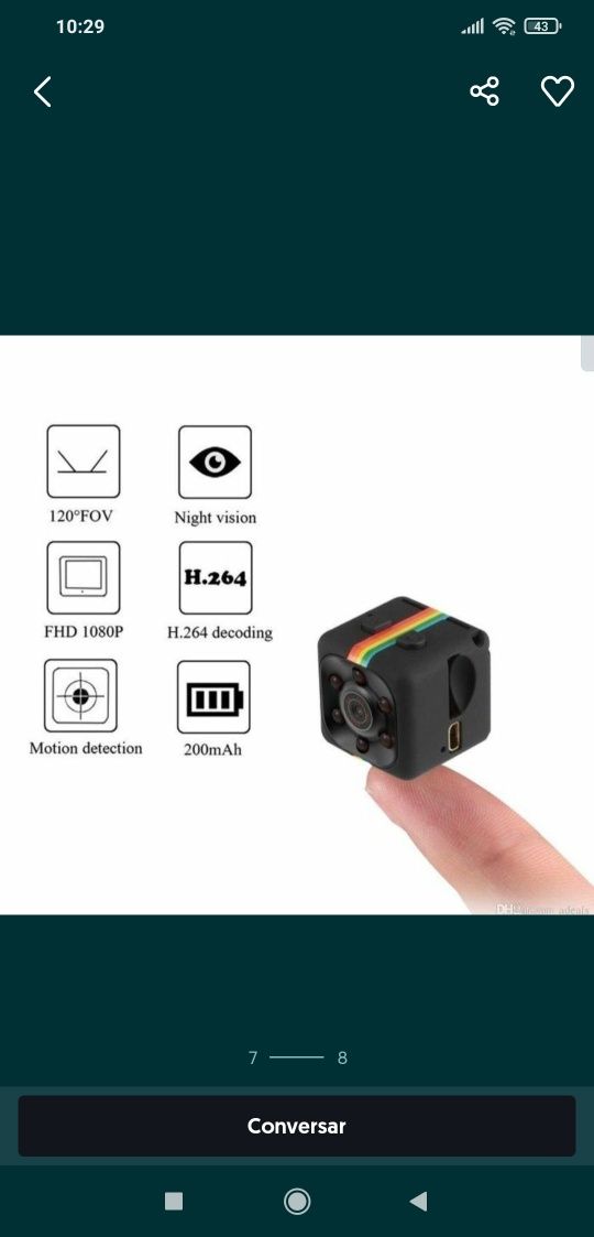 Mini câmera câmara camera camara SQ11 action cam spy espiã