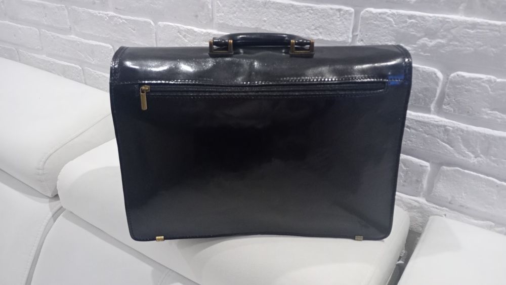 Teczka Aktówka skórzana Włoska Verostilo - Nowa