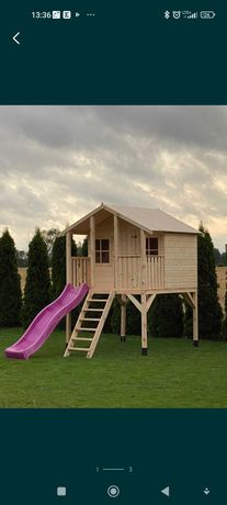 Domek drewniany, plac zabaw dla dzieci