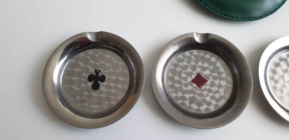 Starocie z Gdyni - Gry - zestaw 4 popielniczek karcianych z czasów PRL