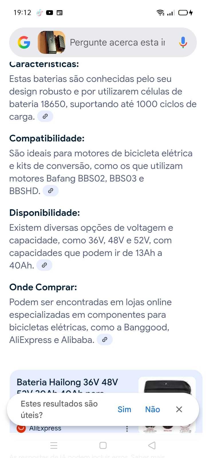 Bicicleta Elétrica+ Bateria. Oportunidades