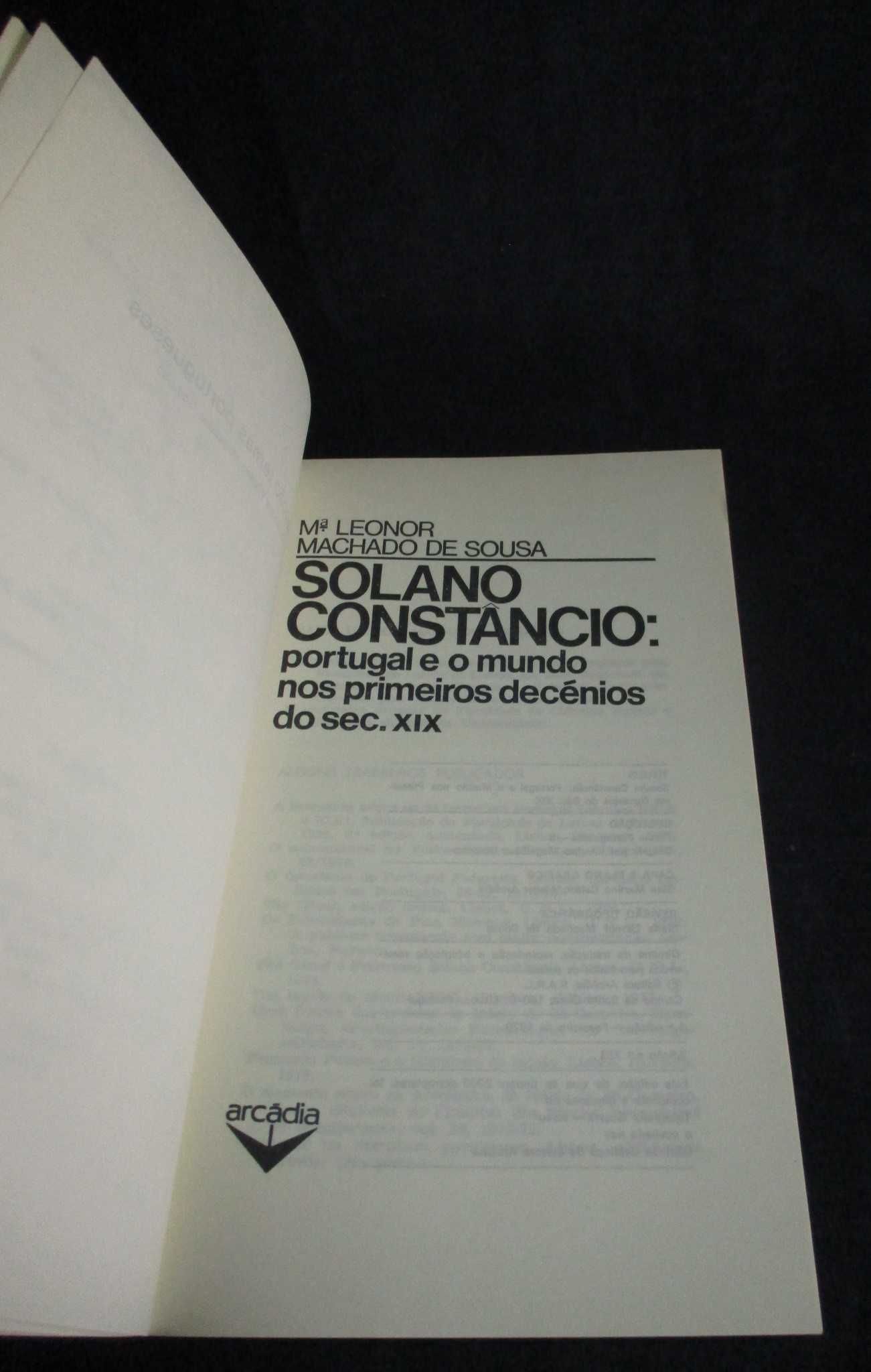 Livro Solano Constâncio Portugal e o mundo nos primeiros decénios