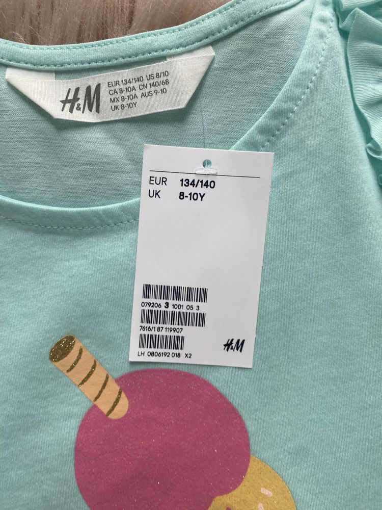 Koszulka H&M rozm 134/140 - Nowa