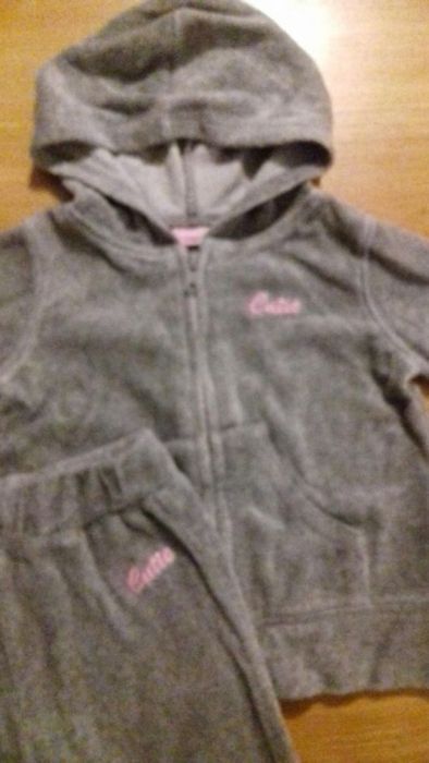 Cherokee 12-18 m-czny dres Cutie welur z tesco