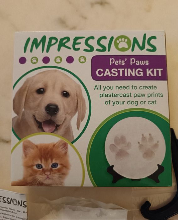 Kit gesso para registar pata animais (cao/gato)