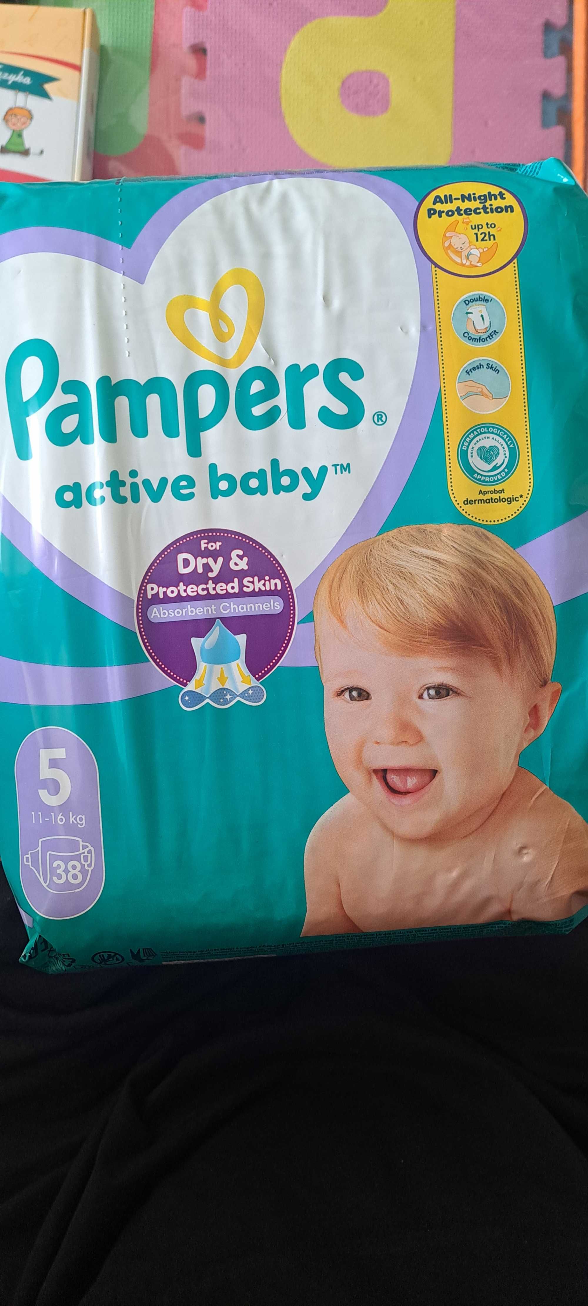 Pieluchy Pampers active baby 5 11-16kg 38 szt.