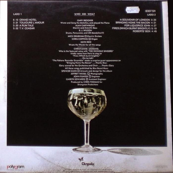 Procol Harum - Grand Hotel (1973) LP Vinil