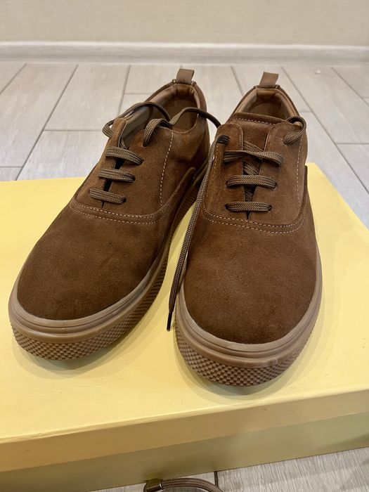 Туфли кеды мужские замшевые