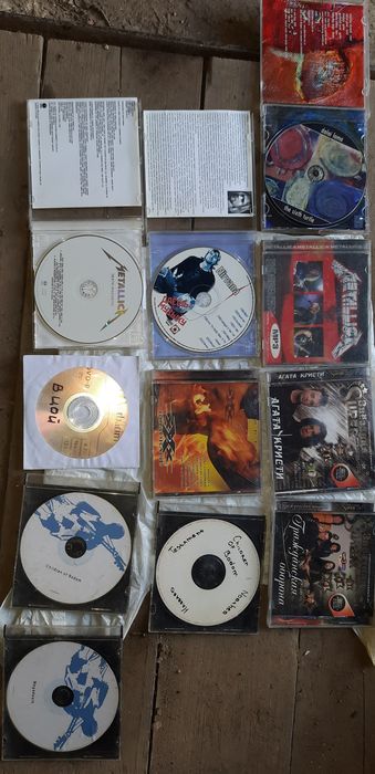Музыкальные CD и mp-3 диски, хиты рок