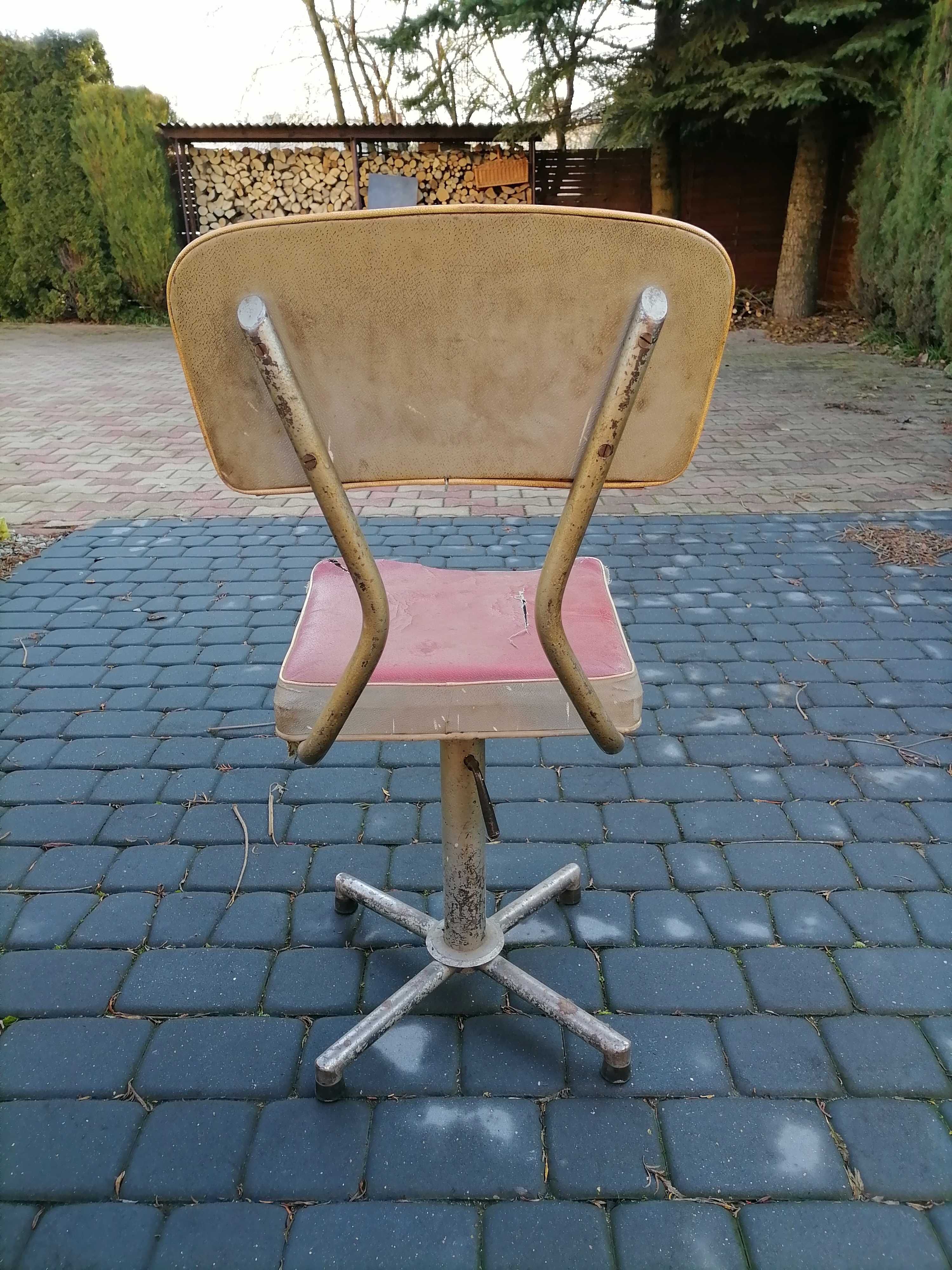 Fotel kręcony krzesło PRL