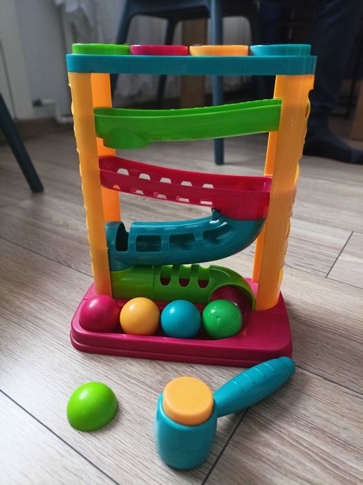 Zjeżdżalnia z piłeczkami i młotkiem Smily Play SP82932  sorter
