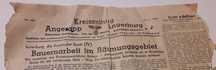 Gazeta Niemiecka z 30.11.1944 r. Prusy Wschodnie - Węgorzewo