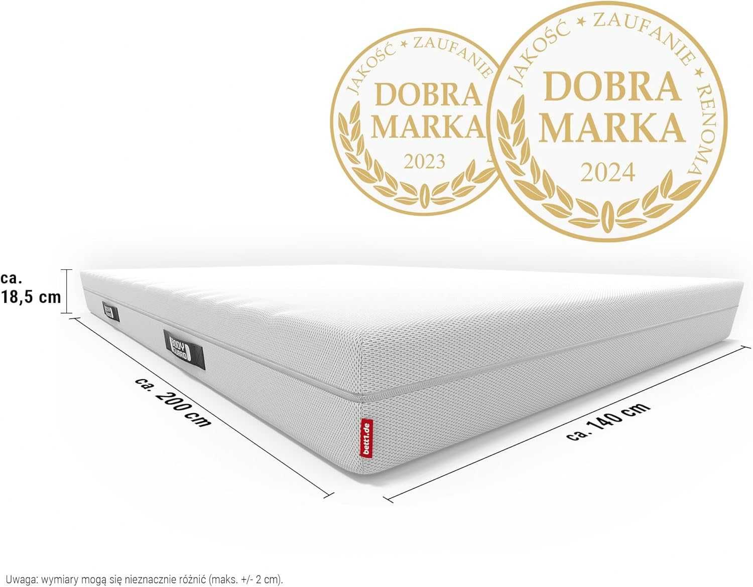 140x200 DOSTAWA GRATIS Bett1 BodyGuard Materac też są 160x200 180x200