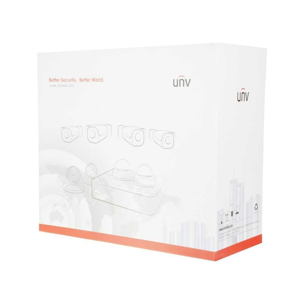 Uniview Kit WiFi 4 Camaras 2Mpx IR - NVR 4 IP 40 Mbps 1 HDD NOVO