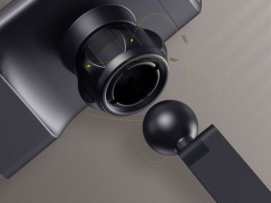 Uchwyt na zagłówek samochodowy do telefonu Baseus Energy z ładowarką