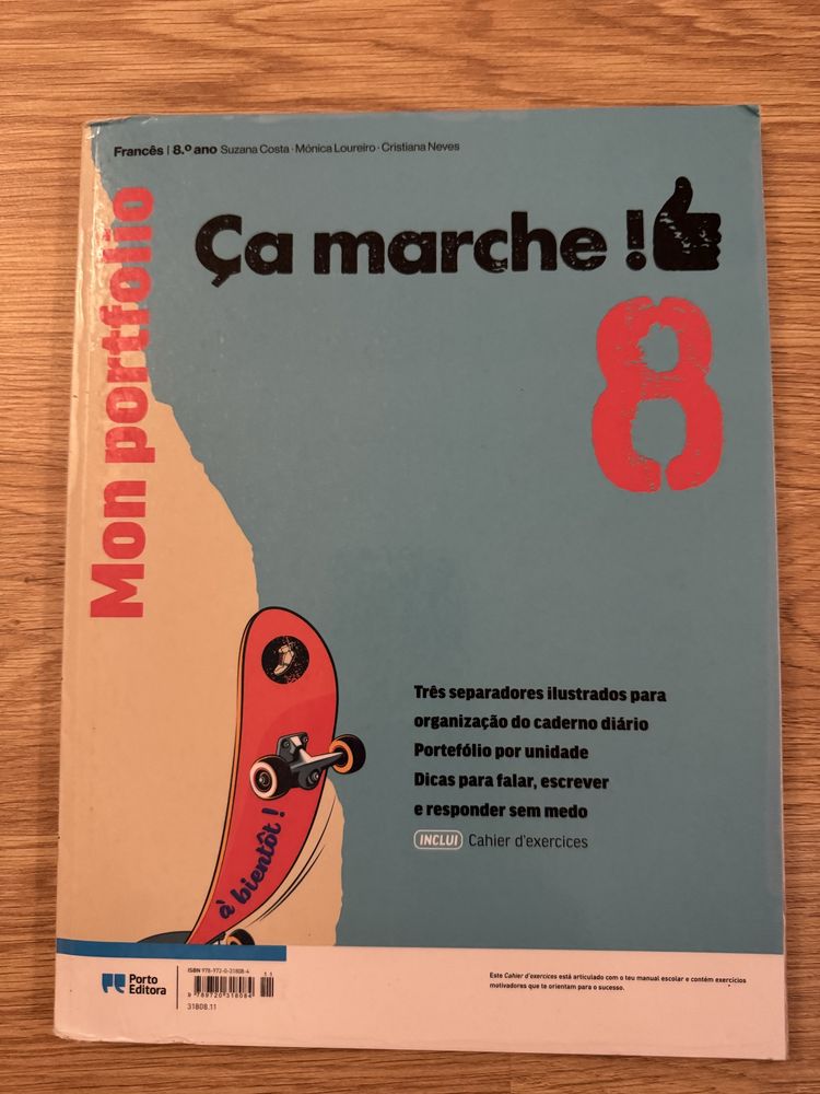 Livro de fichas de Francês 8° ano Porto Editora