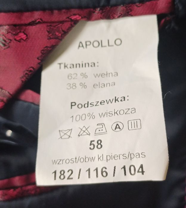 Marynarka wizytowa Apollo rozm. 58