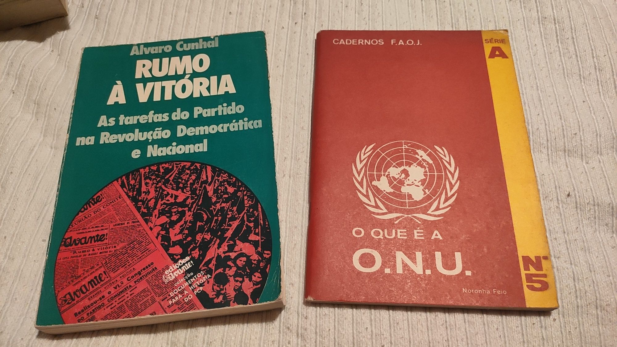 Livros Políticos Revolução 25 de Abril Chile Álvaro Cunhal PIDE ONU