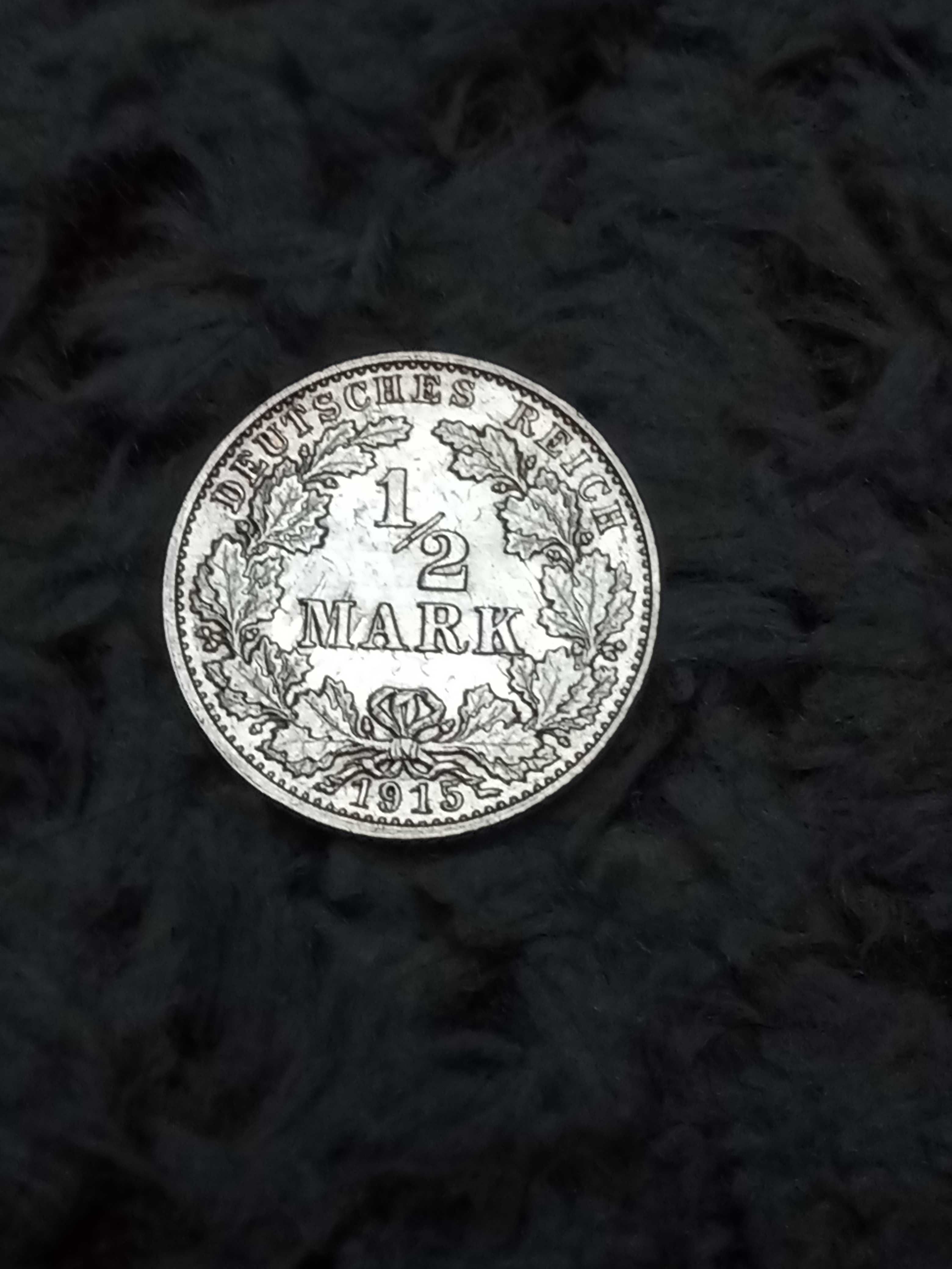 1/2 marki 1915 G srebro