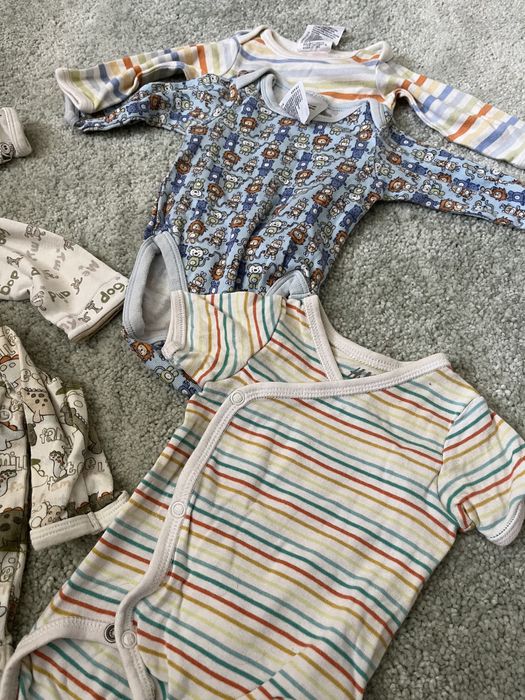 Body  H&M kopertowe i zwykle 9 sztuk 56/62/68