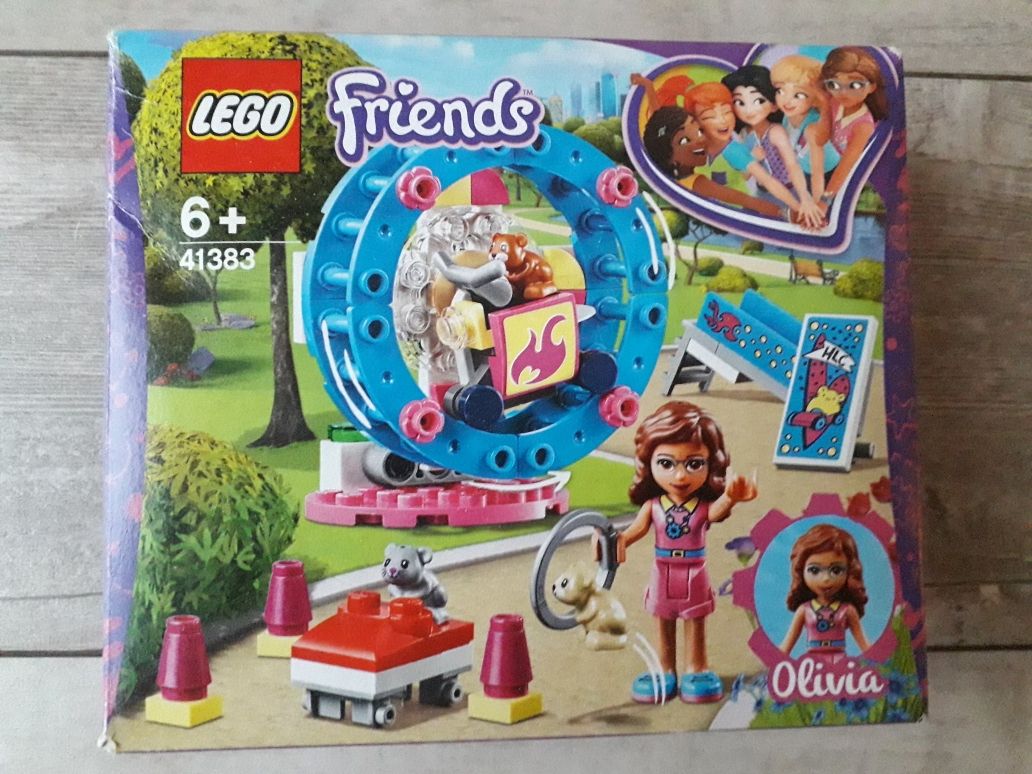 Lego friends 41383 plac zabaw dla chomika + instrukcja + pudełko