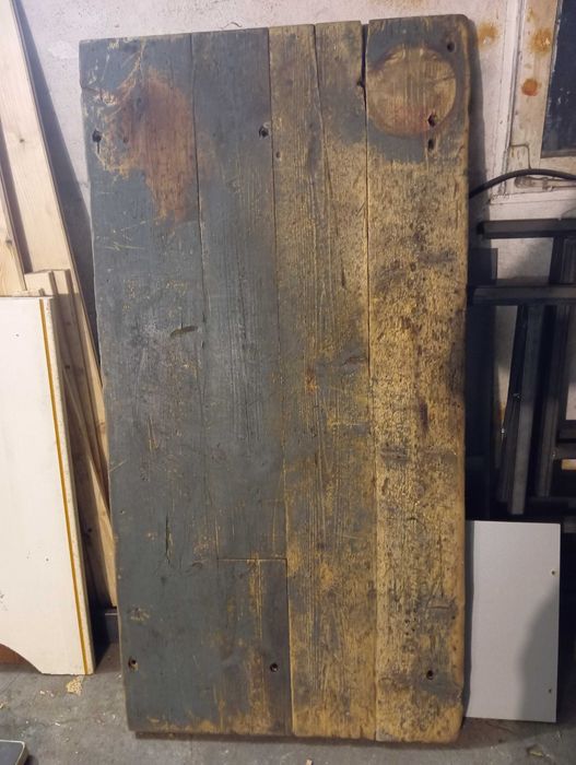 Blat do stołu z stołu warsztatowego  z lat 60-70 industrial loft