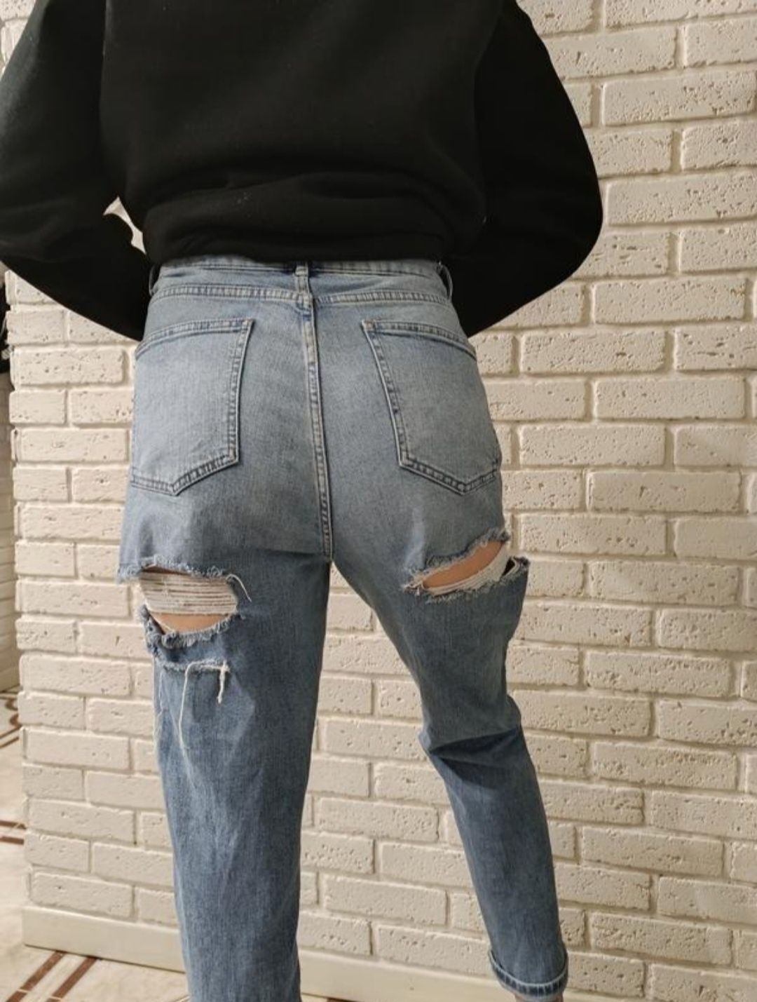 Джинсы мом Asos, 34/30 L-XL