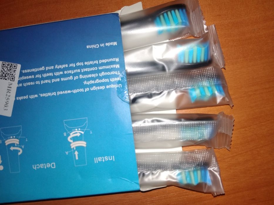 Запасные насадки для зубной щетки Seago SG-949, 551, 507. 5 штук