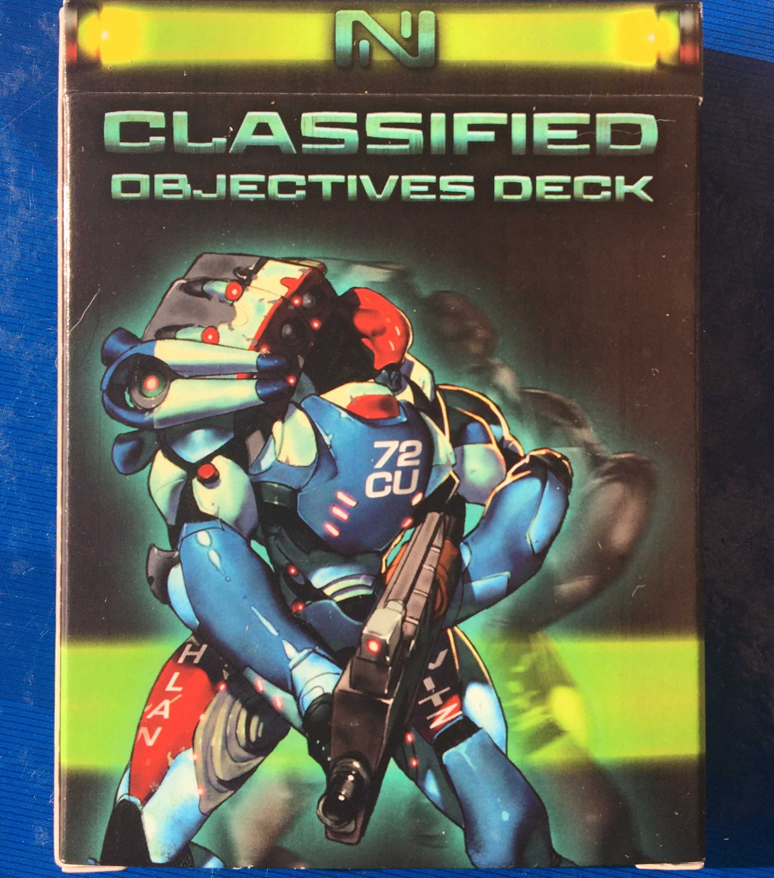 infinity classified objectives deck
Complete: 40 cards Corvus Belli