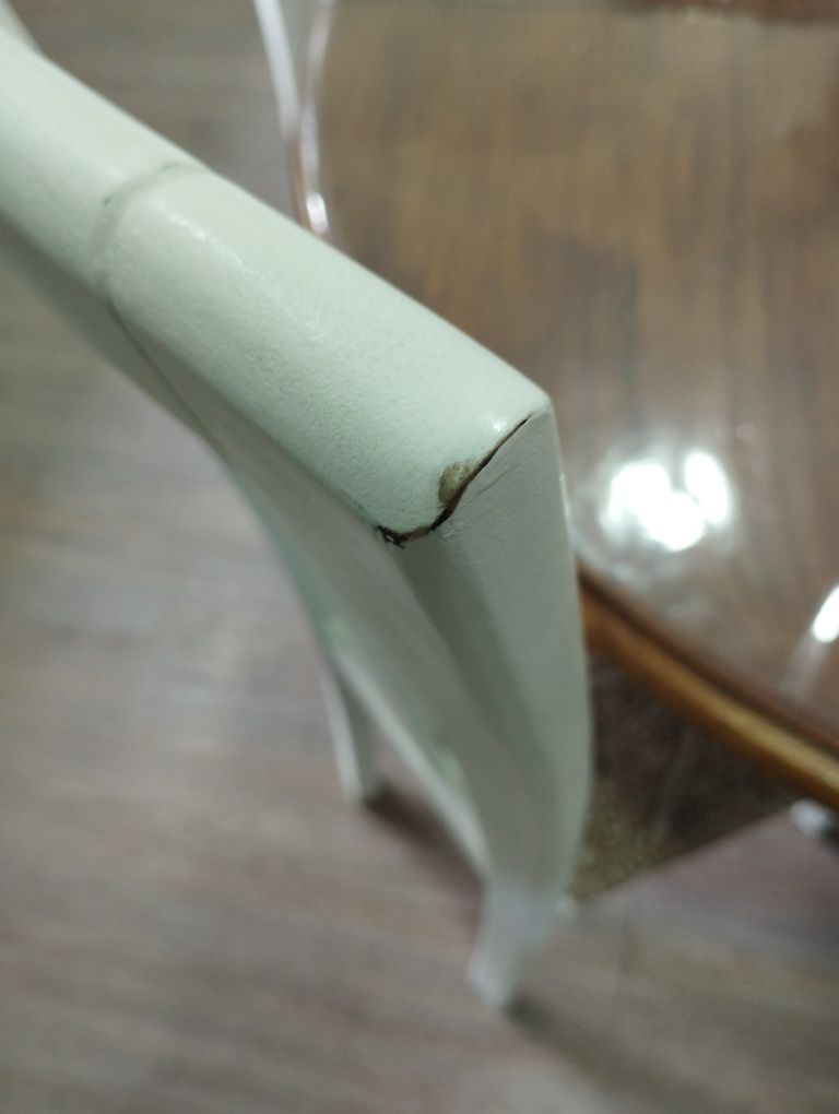Mesa de jantar extensível pé de galo com 4 cadeiras