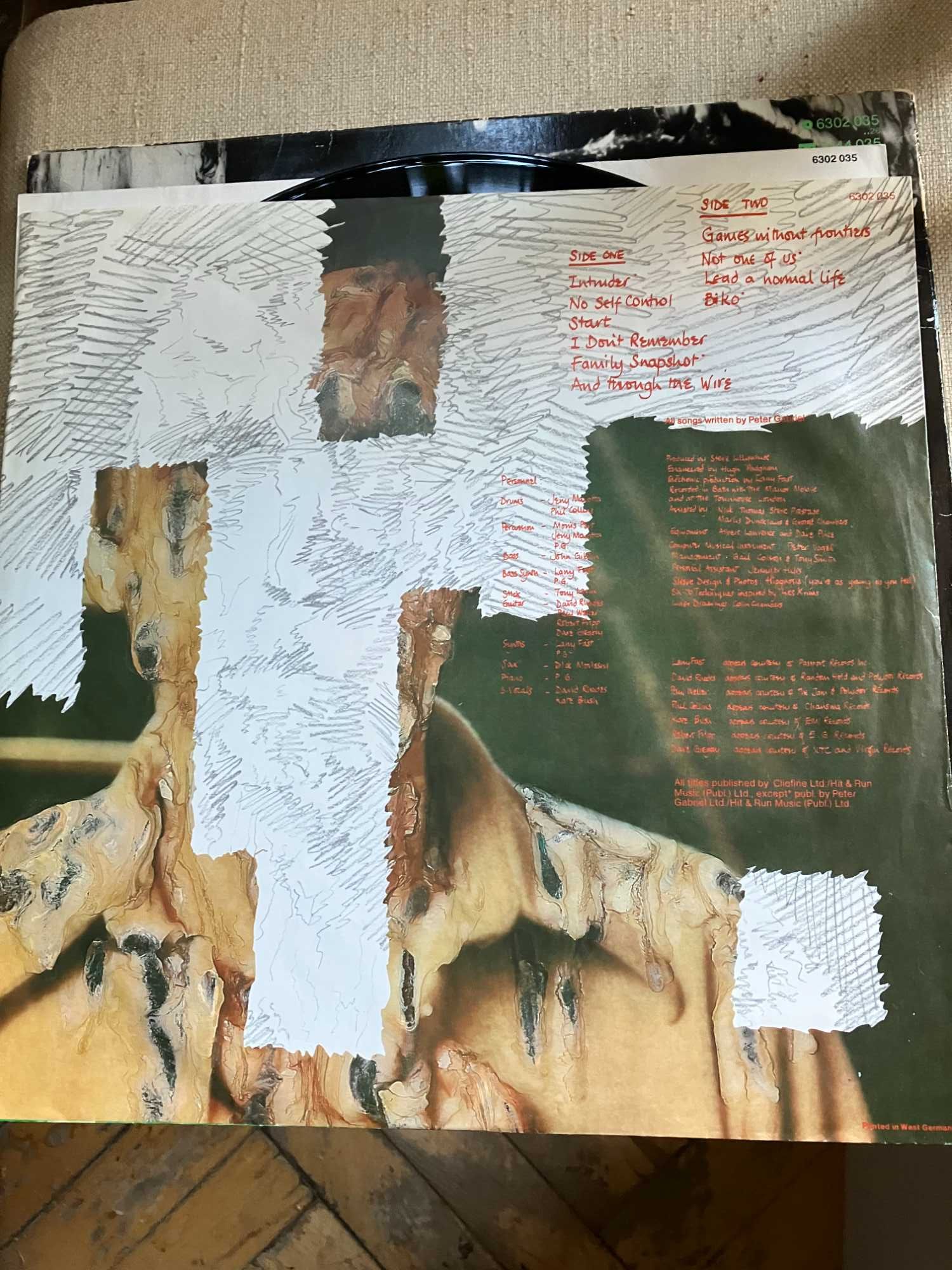 winyl  Peter Gabriel " ein  deutsches album "  very good