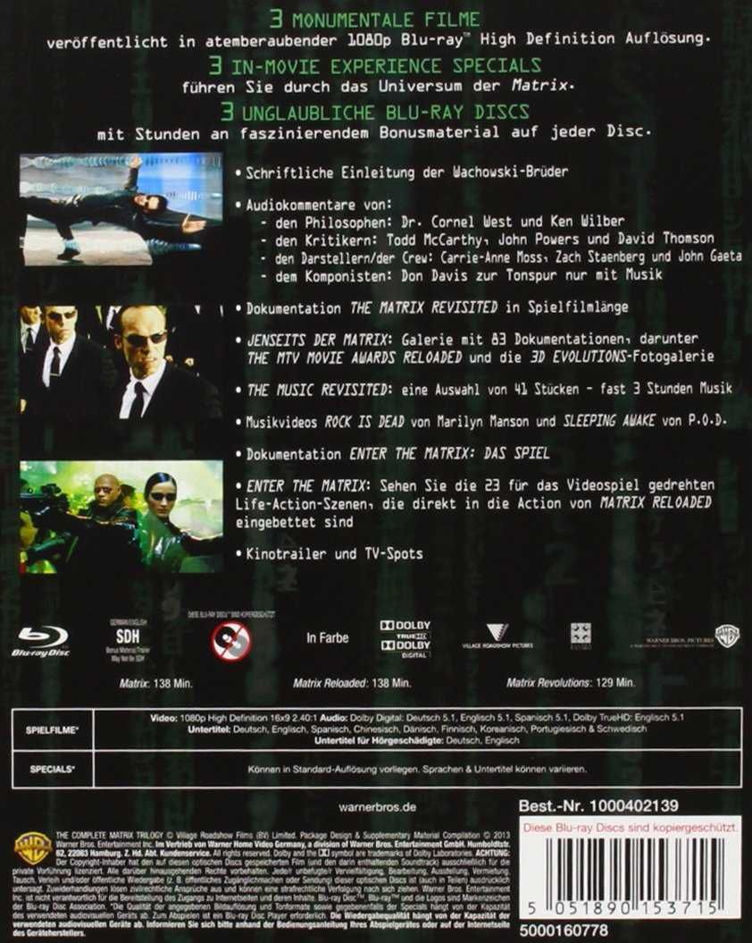 Matrix colecção Blu-Ray caixa trilogia - novo selado