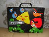 Teczka z rączką gruba Angry Birds Nowa