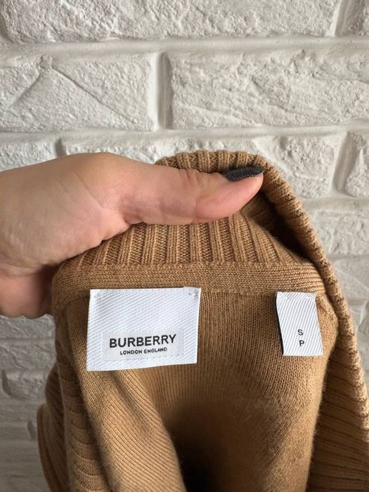 Шерстяний вʼязаний светр куртка зіпка Burberry wool