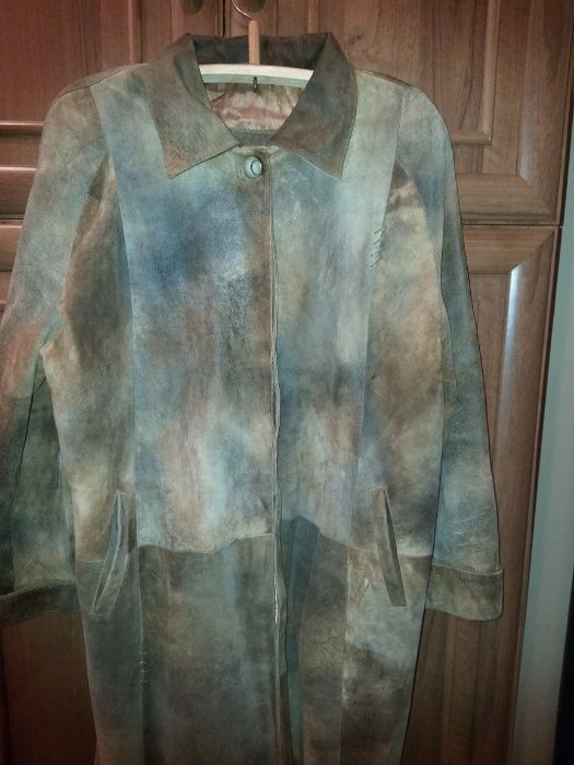 СРОЧНО кожаное утепленное пальто Р 56-58