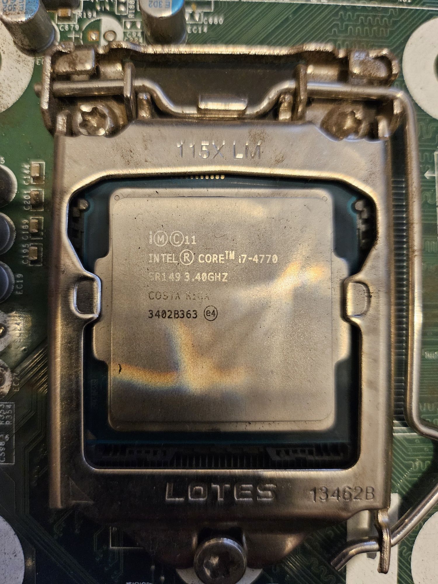Procesor I7 4770 3.4 GHz wraz z płytą, chłodzeniem, Ramem