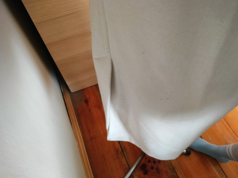 Jasny płaszcz klasyczny zimowy XS Bershka