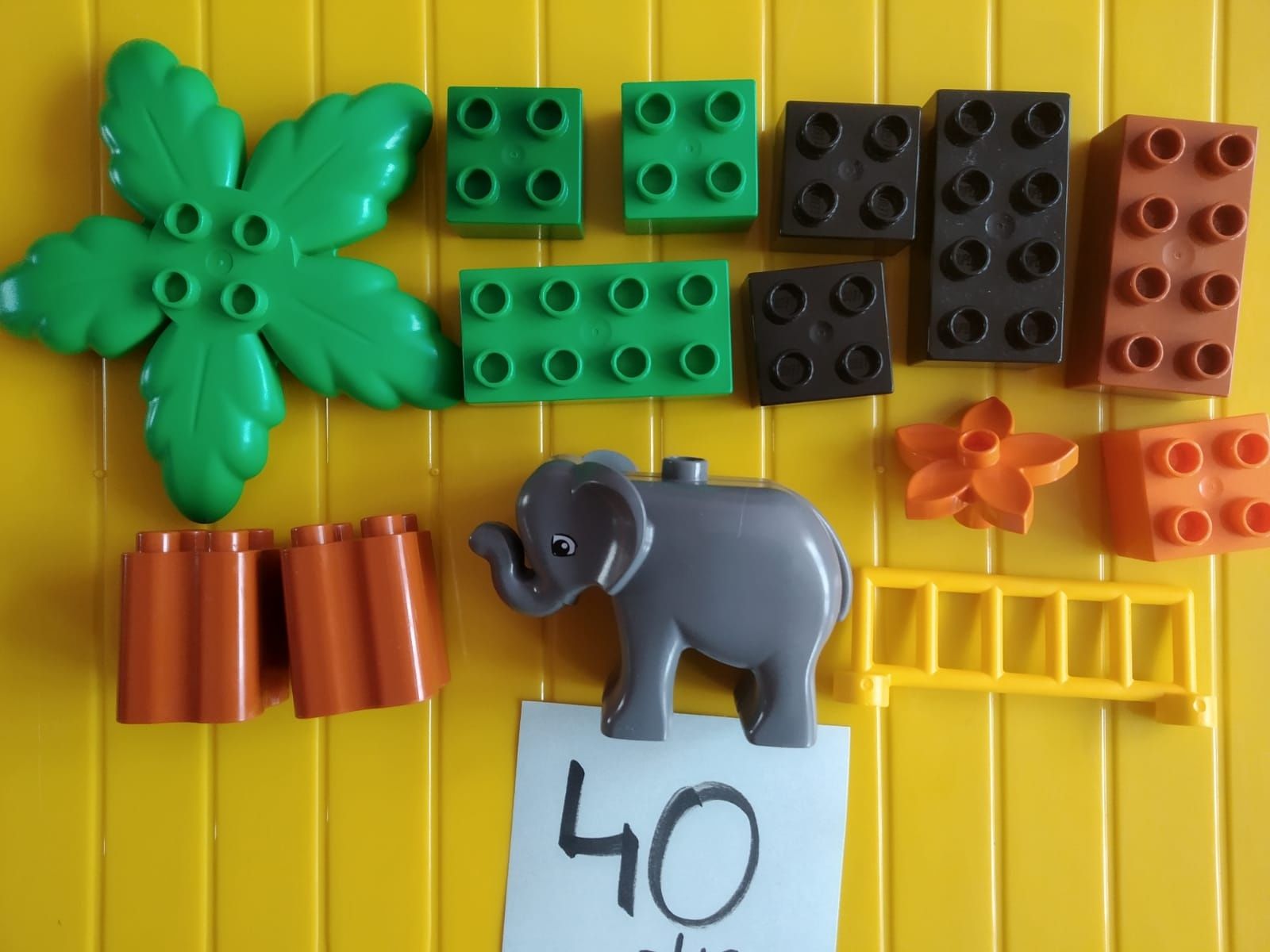 Lego duplo zoo słoń na wybiegu
