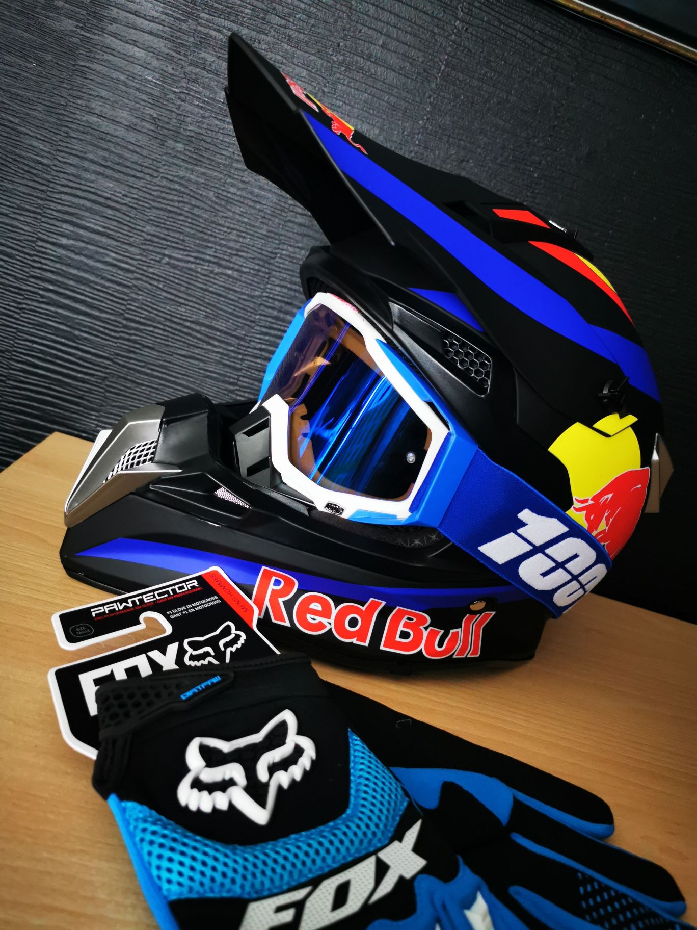 Rękawice gogle kask cross enduro motocross quad ATV rowerowe MTB